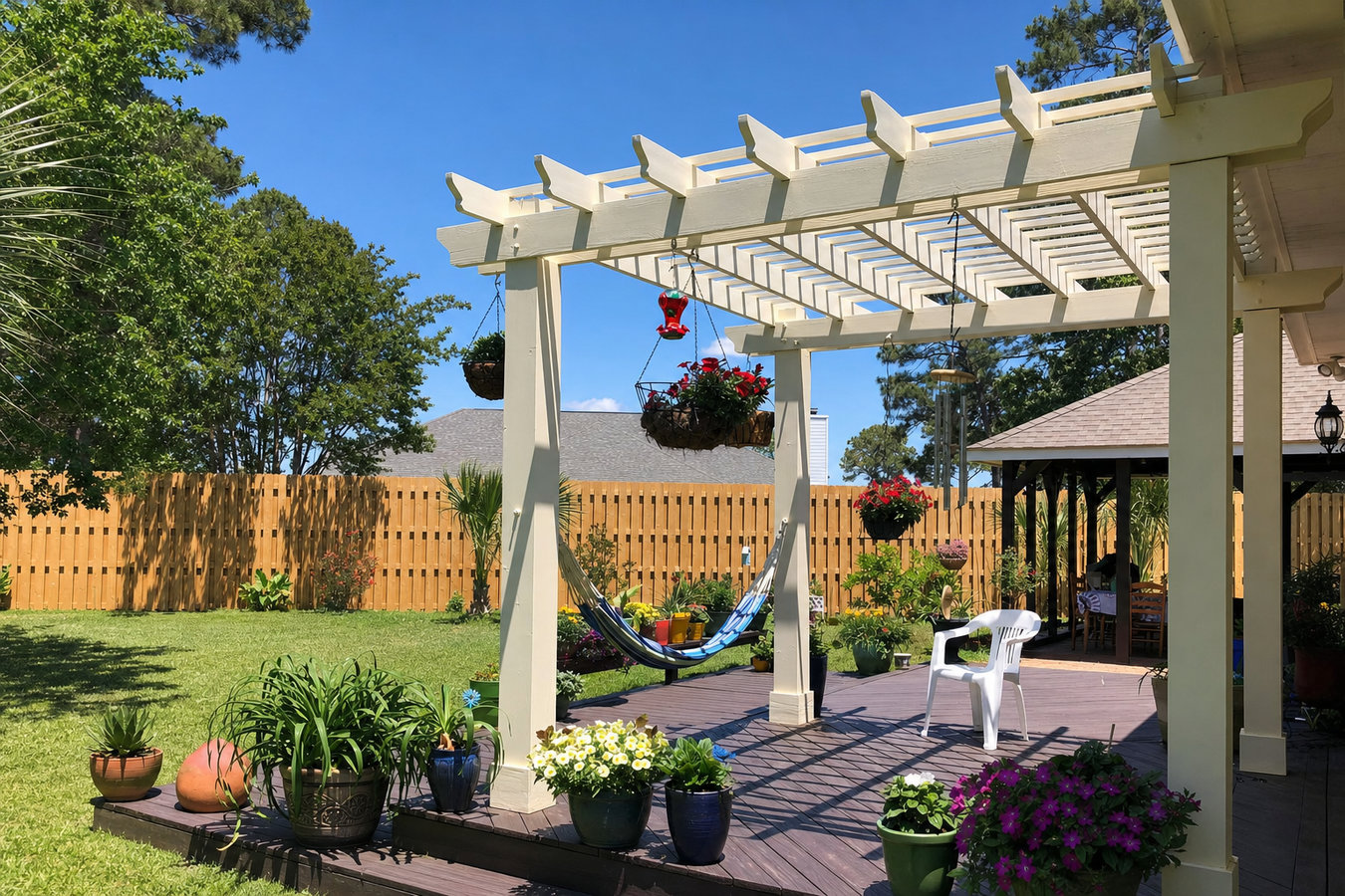 Pergola installation